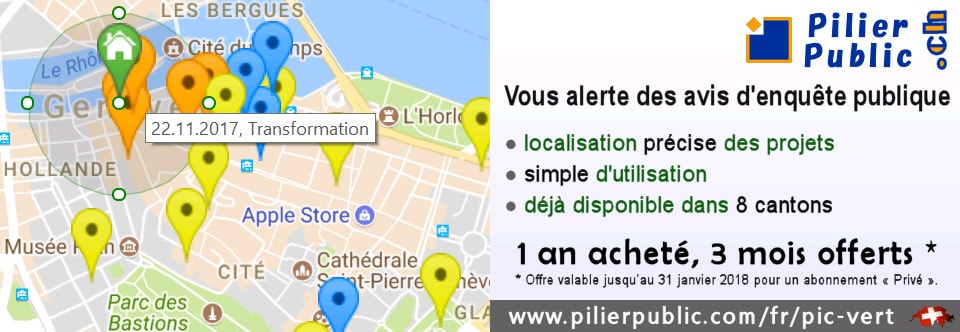 Pilier-public.ch vous alerte des avis d'enquête publique